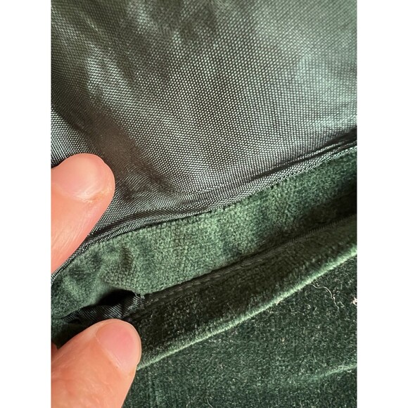 Susan Bristol New Traditions‎ Vest Women's 16 Green Velvet Embroidered Pockets - Picture 10 of 10